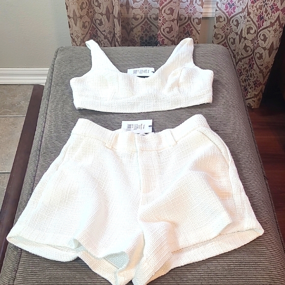 Showpo. Pants - Showpo 2 Pc. Twill Short Set NWT